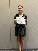 Brooke with her award